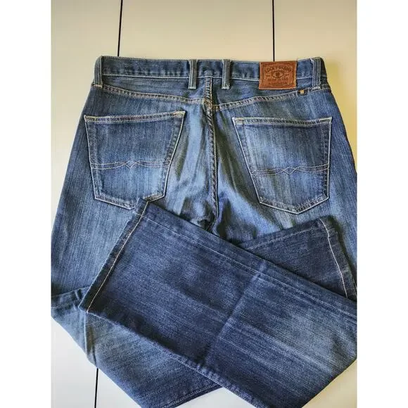 Lucky Brand 221 Original Straight Jeans Mens Blue 33/30 - Picture 2 of 7